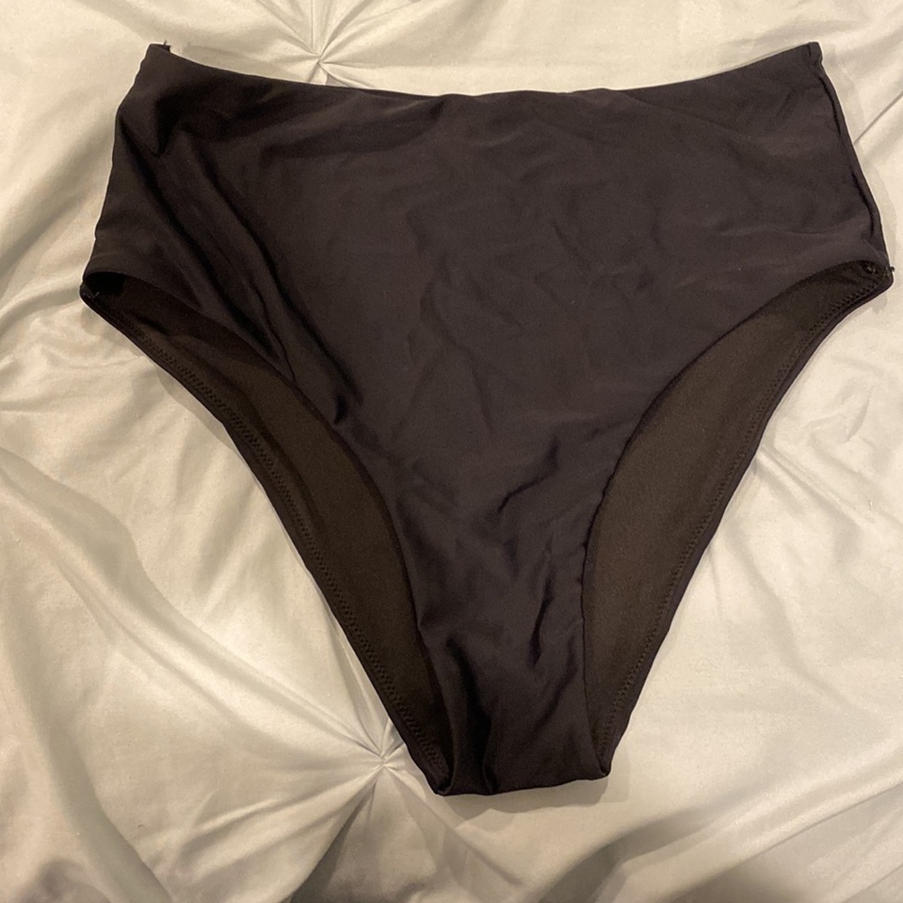 Barely Worn, High Waisted, Black Bathing Suit - Picture 4 of 10